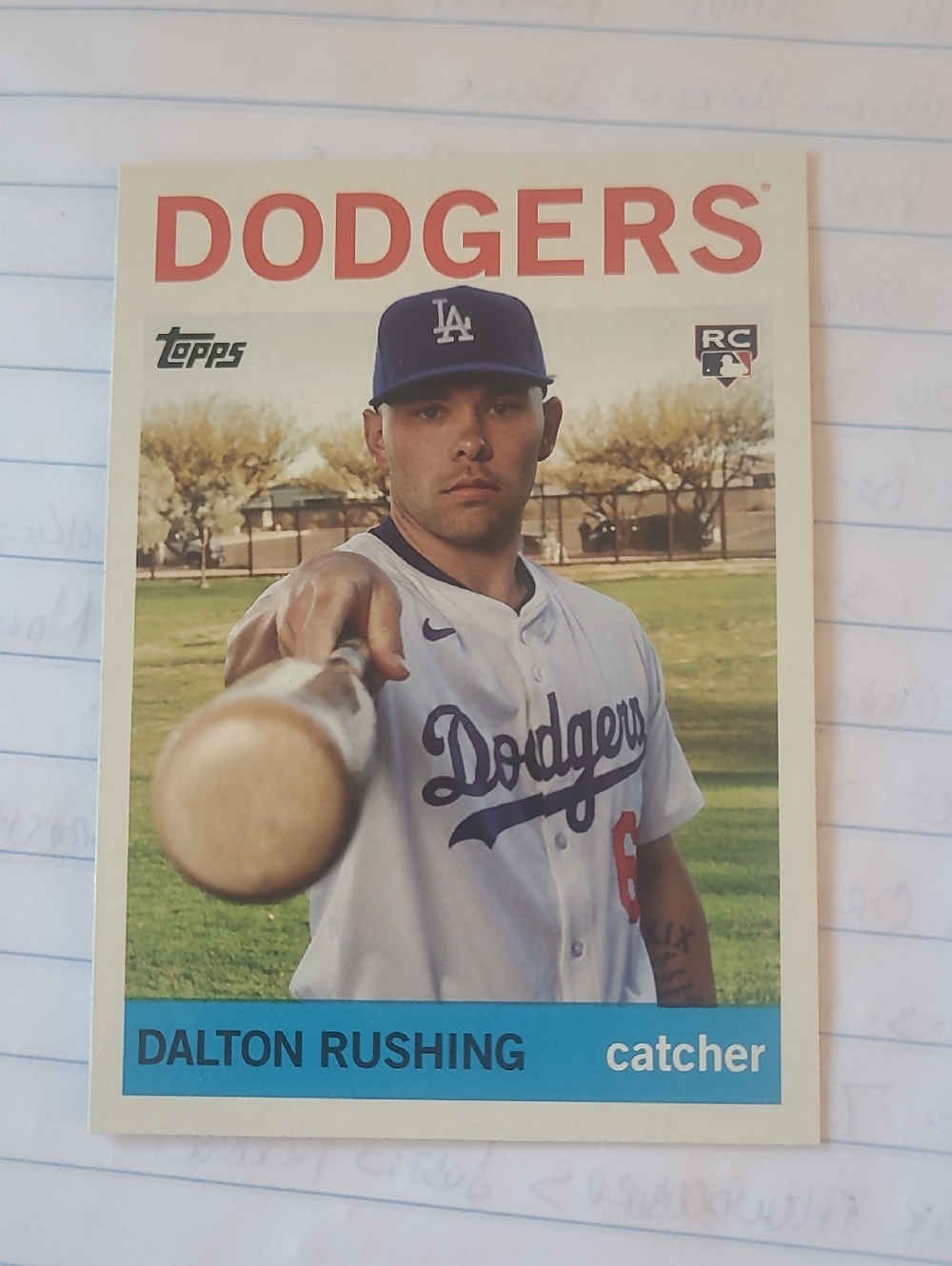 Topps Dodgers Dalton Rushing Baseball Card - 2025 Topps Archives